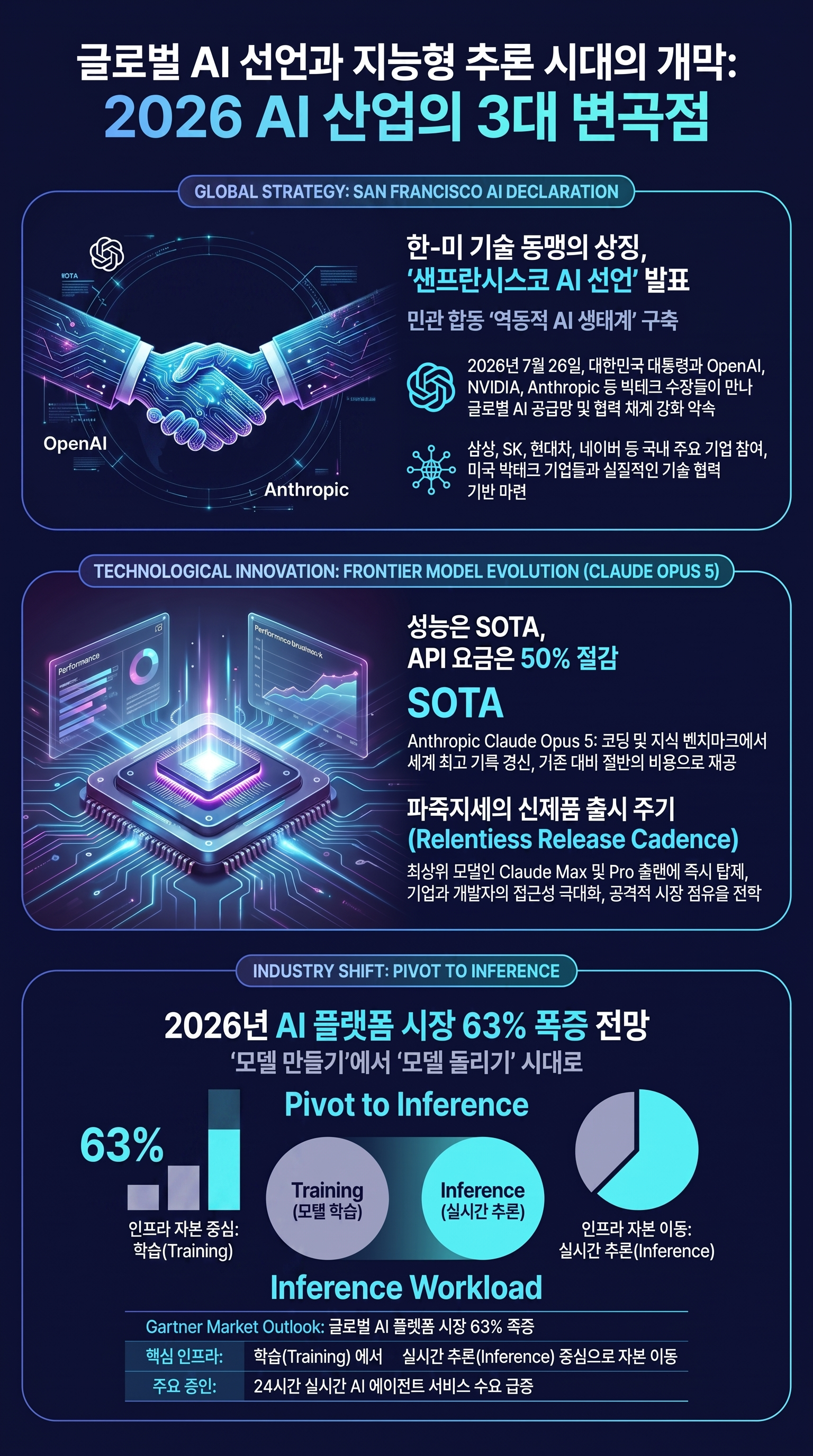 NotebookLM 생성 인포그래픽: 2026년 AI 산업 3대 변곡점